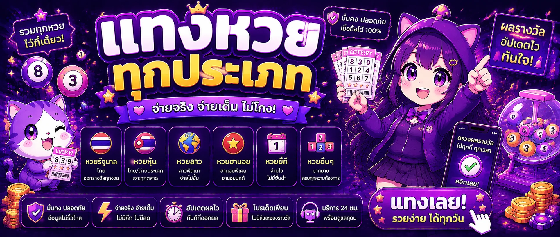 หวยออนไลน์ PGPOWERWIN รวมหวยรัฐบาล ฮานอย ลาว ยี่กี